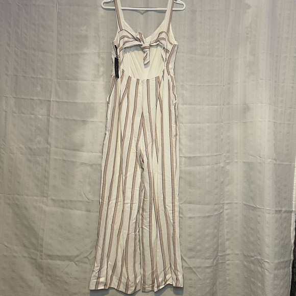 Women's Striped Jumpsuit - Picture 2 of 6